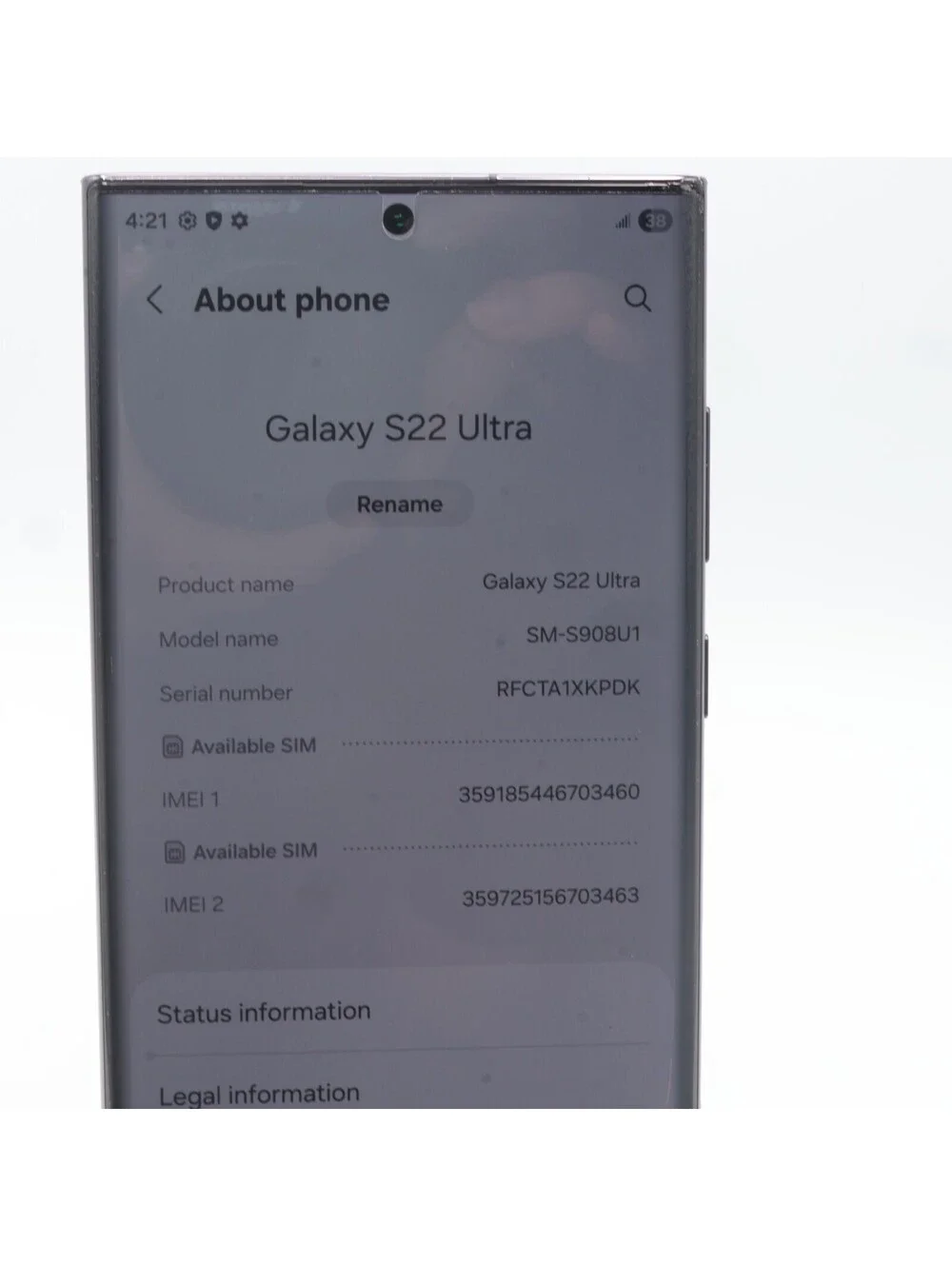 Samsung Galaxy s22 Ultra Black Excellent